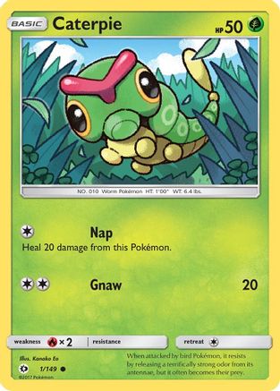 Caterpie 001/149 SM Base Set - Common