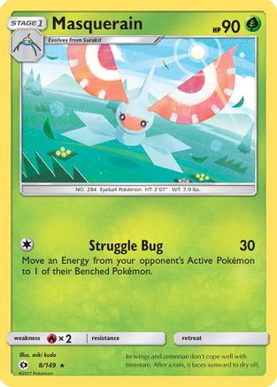 Masquerain 008/149 SM Base Set - Rare