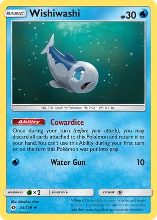 Wishiwashi 044/149 - Reverse Holofoil SM Base Set - Uncommon