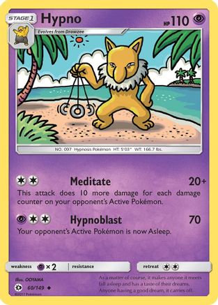 Hypno 060/149 SM Base Set - Uncommon