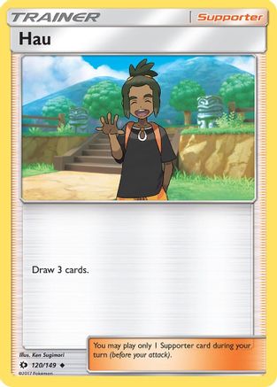 Hau 120/149 - Reverse Holofoil SM Base Set - Uncommon
