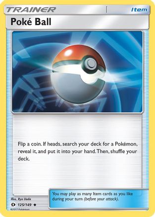 Poke Ball 125/149 - Reverse Holofoil SM Base Set - Uncommon