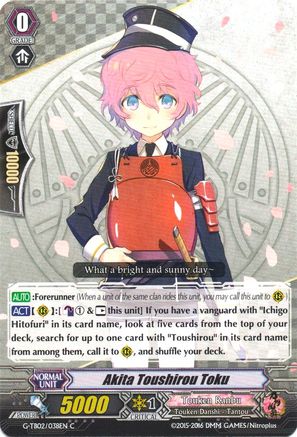 Akita Toushirou Toku (G-TB02/038EN) - G-TB02: Touken Ranbu (ONLINE)