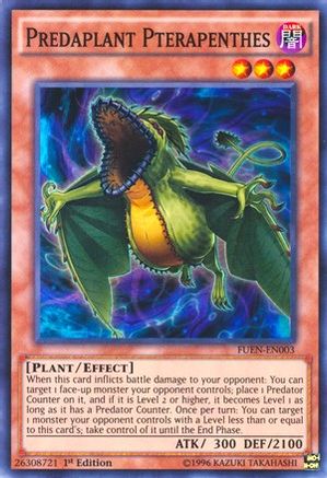 Predaplant Pterapenthes (FUEN-EN003) - Fusion Enforcers 1st Edition