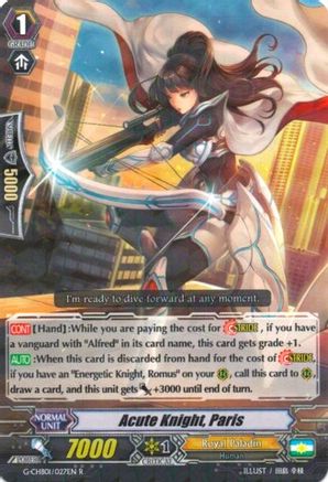 Acute Knight, Paris (G-CHB01/027EN) - G-CHB01: TRY3 NEXT