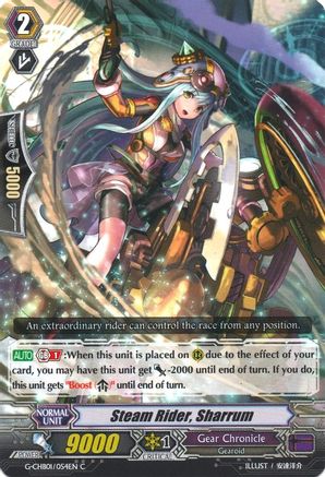 Steam Rider, Sharrum (G-CHB01/054EN) - G-CHB01: TRY3 NEXT