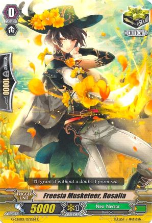 Freesia Musketeer, Rosalia (G-CHB01/0722EN) - G-CHB01: TRY3 NEXT