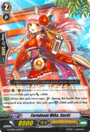 Foredoom Miko, Sachi (G-CHB02/047EN) - G-CHB02: We ARE!!! Trinity Dragon
