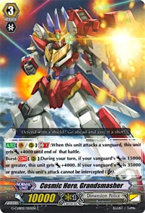 Cosmic Hero, Grandsmasher (G-CHB02/055EN) - G-CHB02: We ARE!!! Trinity Dragon