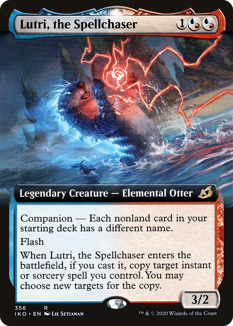 Lutri, the Spellchaser (Extended Art) (IKO-356) - Ikoria: Lair of Behemoths: (companion, Extended Art) Foil