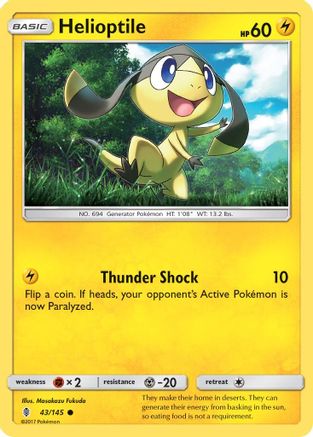 Helioptile 043 SM Guardians Rising - Common