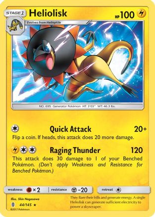 Heliolisk 044 SM Guardians Rising - Rare