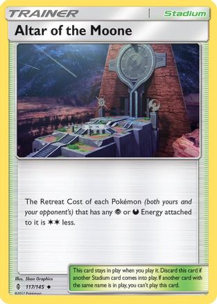 Altar of the Moone 117/145 - Reverse Holofoil SM Guardians Rising - Uncommon