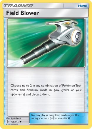 Field Blower 125/145 - Reverse Holofoil SM Guardians Rising - Uncommon