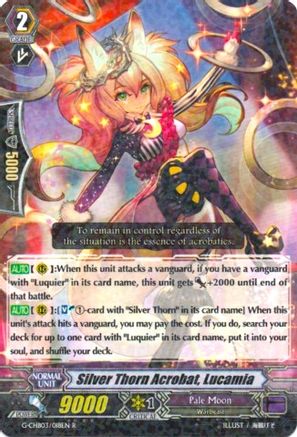 Silver Thorn Acrobat, Lucamia (G-CHB03/018EN) - G-CHB03: Rummy Labyrinth Under the Moonlight