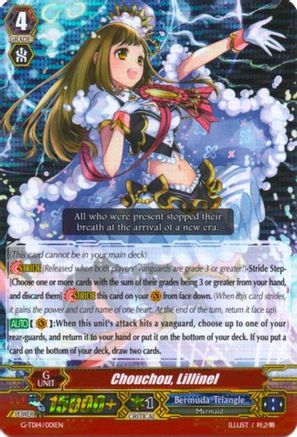 Chouchou, Lillinel (RRR Foil) (G-TD14/001EN) - G-TD14: Debut of the Divas