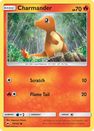 Charmander 018/147 SM Burning Shadows - Common