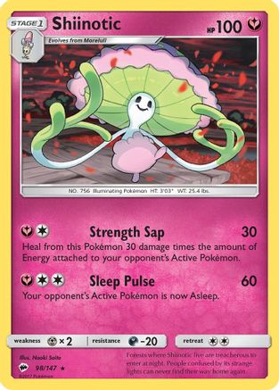 Shiinotic 098/147 SM Burning Shadows - Rare