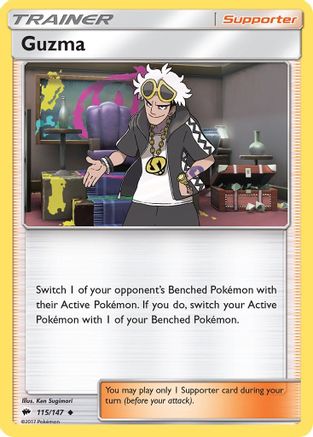 Guzma 115/147 - Reverse Holofoil SM Burning Shadows - Uncommon