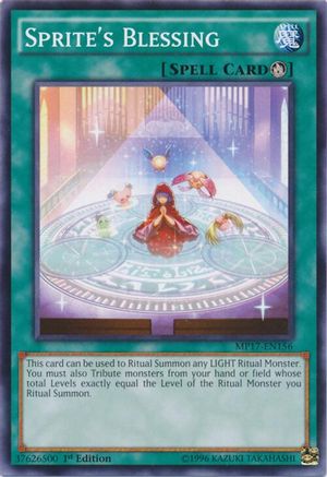 Sprite's Blessing (MP17-EN156) - 2017 Mega-Tins Mega Pack 1st Edition