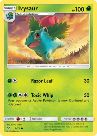 Ivysaur 002/73 Shining Legends - Common