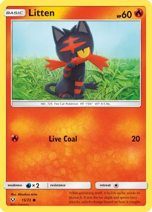 Litten 015/73 Shining Legends - Common