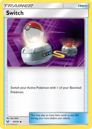 Switch 067 - Reverse Holofoil Shining Legends - Uncommon