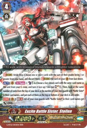 Excite Battle Sister, Stollen (G-BT12/003EN) - G-BT12: Dragon King's Awakening