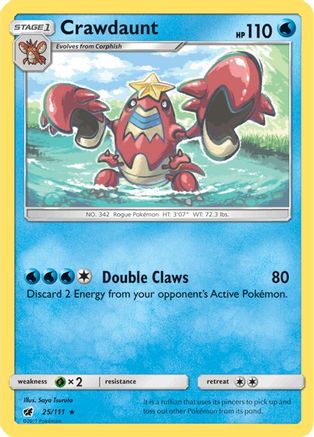 Crawdaunt 025 SM Crimson Invasion - Rare