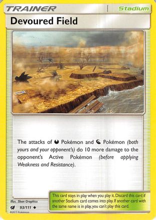 Devoured Field 093/111 - Reverse Holofoil SM Crimson Invasion - Uncommon