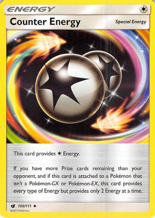 Counter Energy 100/111 - Reverse Holofoil SM Crimson Invasion - Uncommon