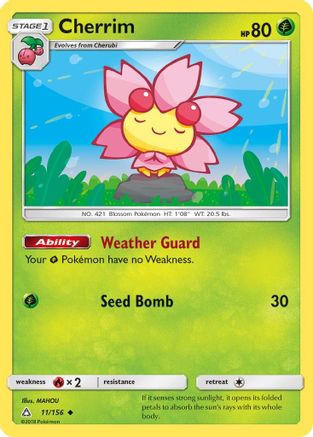Cherrim 011/156 SM Ultra Prism - Uncommon