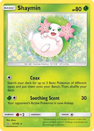 Shaymin (15) 015 - Reverse Holofoil SM Ultra Prism - Holo Rare