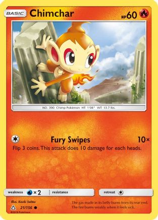 Chimchar (21) 021 SM Ultra Prism - Common