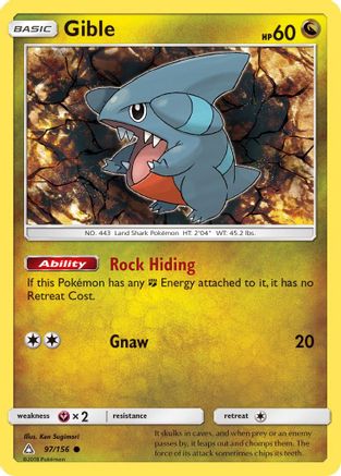 Gible (97) 097/156 SM Ultra Prism - Common