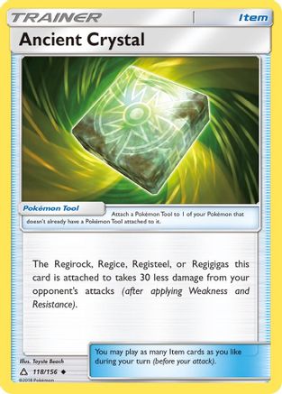 Ancient Crystal 118/156 - Reverse Holofoil SM Ultra Prism - Uncommon