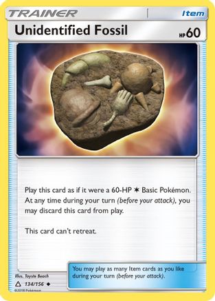 Unidentified Fossil 134 SM Ultra Prism - Uncommon