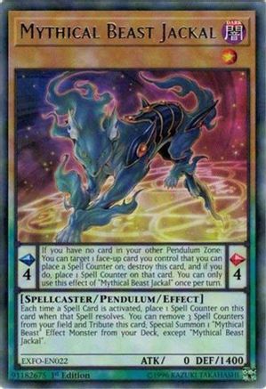 Mythical Beast Jackal (EXFO-EN022) - Extreme Force Unlimited
