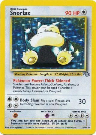 Snorlax (11) 011 - Unlimited Holofoil Jungle - Holo Rare
