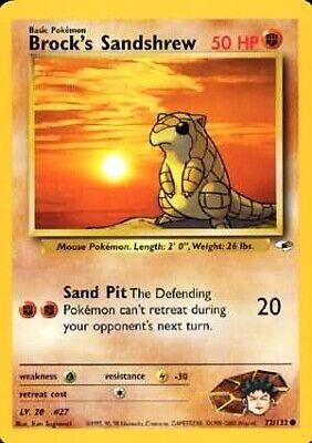 Brock's Sandshrew (72) 072 - Unlimited Gym Heroes - Common