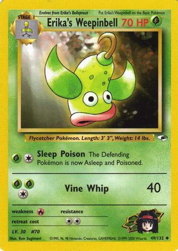 Erika's Weepinbell (49) 049/132 - Unlimited Gym Heroes - Uncommon