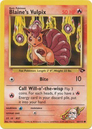 Blaine's Vulpix 066/132 - Unlimited Gym Challenge - Common