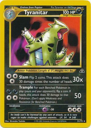 Tyranitar (31) 031 - Unlimited Neo Discovery - Rare
