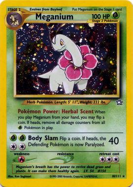 Meganium (10) 010 - Unlimited Holofoil Neo Genesis - Holo Rare