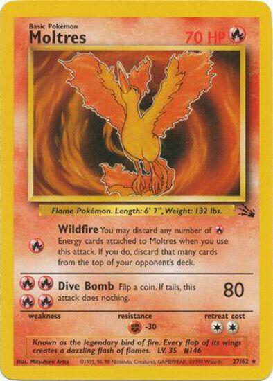Moltres (27) 027 - Unlimited Fossil - Rare