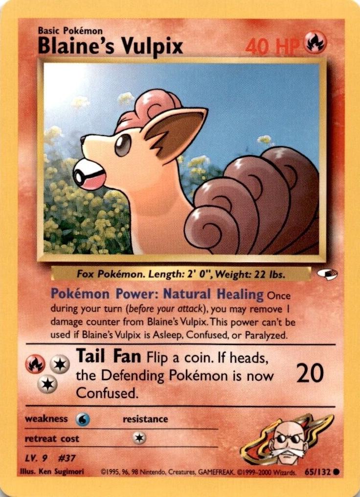 Blaine's Vulpix 065/132 - Unlimited Gym Heroes - Common