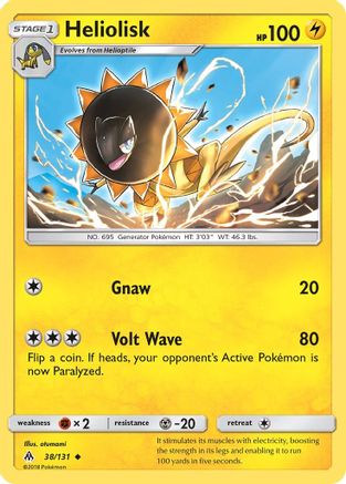 Heliolisk 038 SM Forbidden Light - Uncommon