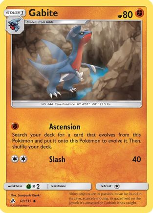 Gabite 061/131 - Reverse Holofoil SM Forbidden Light - Uncommon