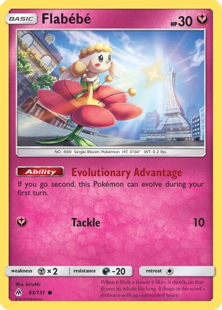 Flabebe (83) 083/131 - Reverse Holofoil SM Forbidden Light - Common