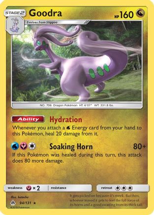 Goodra 094/131 - Reverse Holofoil SM Forbidden Light - Holo Rare